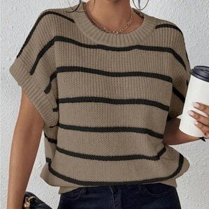 SHEIN Striped knit top 3X